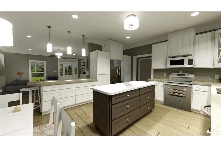 Kitchen of this 4-Bedroom, 2096 Sq Ft Plan - 123-1120