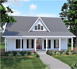 3 Bedrm, 1260 Sq Ft Country House - Plan #123-1084