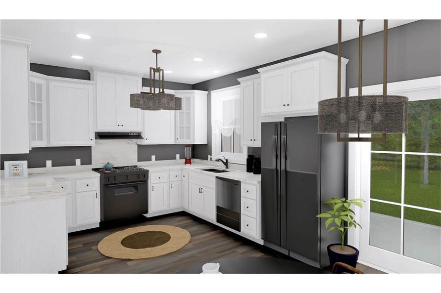 kitchen of this 3-Bedroom, 1629 Sq Ft Plan - 123-1127