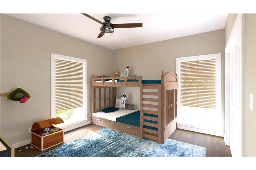 Bedroom of this 3-Bedroom,1615 Sq Ft Plan -123-1128