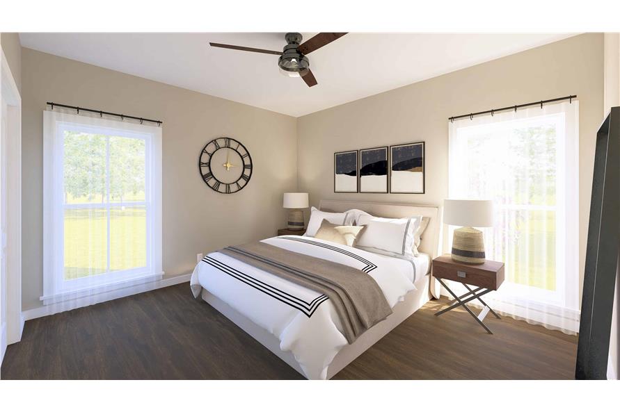 Bedroom of this 3-Bedroom,1615 Sq Ft Plan -123-1128