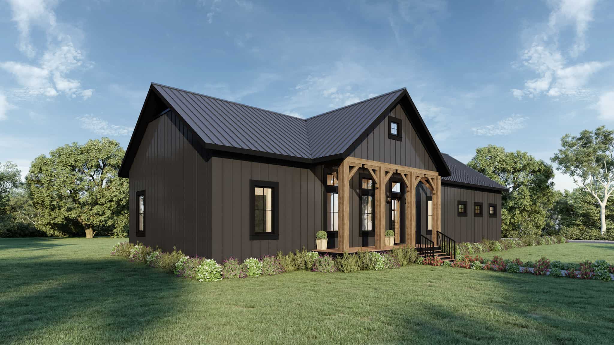 Barndo-Ranch House Plan - 3 Bedrms, 2 Baths - 1620 Sq Ft - #123-1135