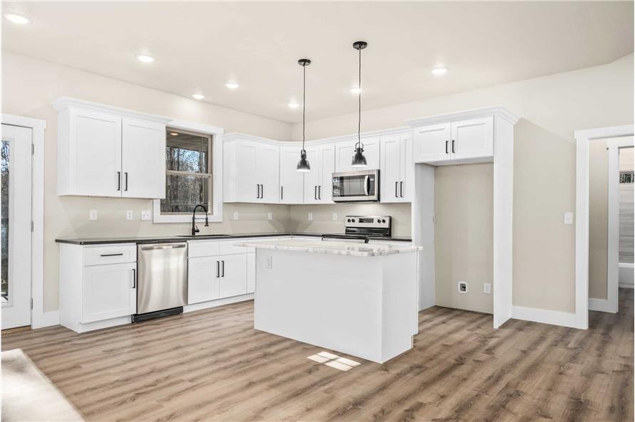 Kitchen of this 3-Bedroom,1500 Sq Ft Plan -123-1137