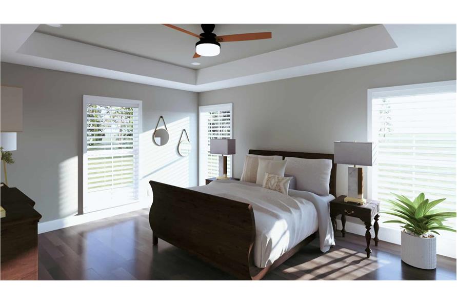 Master Bedroom of this 4-Bedroom,2020 Sq Ft Plan -123-1140