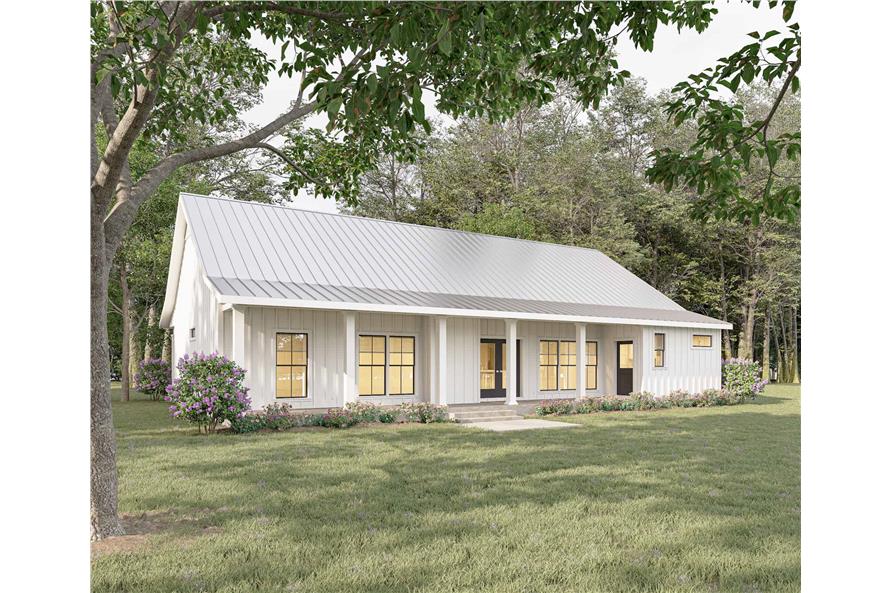 Home Plan Rear Elevation of this 4-Bedroom,2020 Sq Ft Plan -123-1140