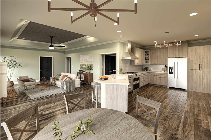 Kitchen of this 4-Bedroom,2020 Sq Ft Plan -123-1140