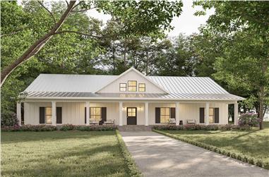 4-Bedroom, 2020 Sq Ft Country Home Plan - 123-1140 - Main Exterior