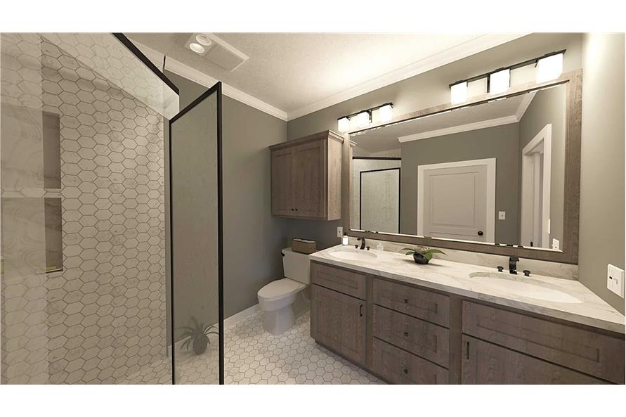 Master Bathroom: Sink/Vanity of this 3-Bedroom,1425 Sq Ft Plan -123-1142