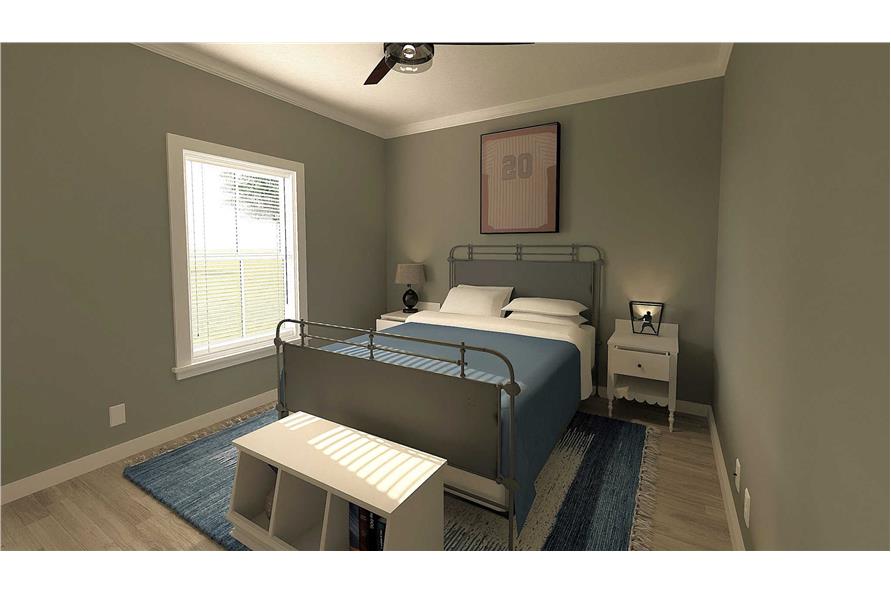 Bedroom of this 3-Bedroom,1425 Sq Ft Plan -123-1142