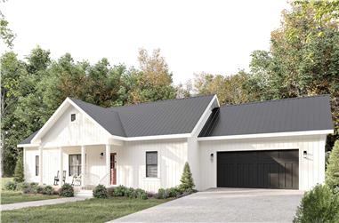 Modern Farmhouse Floor Plan - 3 Bedrms, 2 Baths - 1425 Sq Ft - #123-1142