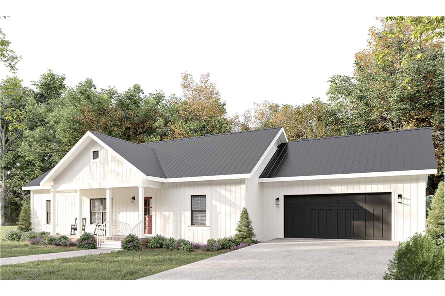 Modern Farmhouse Floor Plan - 3 Bedrms, 2 Baths - 1425 Sq Ft - #123-1142