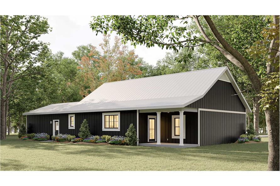 Rear View of this 3-Bedroom,1788 Sq Ft Plan -123-1144