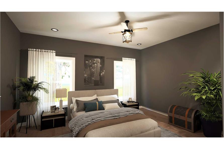 Master Bedroom of this 3-Bedroom,1788 Sq Ft Plan -123-1144