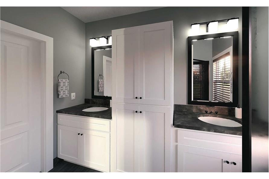 Master Bathroom: Sink/Vanity of this 5-Bedroom,2352 Sq Ft Plan -123-1145