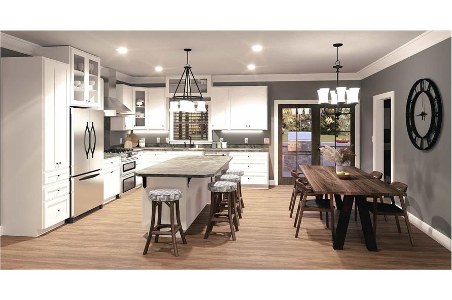 Kitchen of this 5-Bedroom,2352 Sq Ft Plan -123-1145