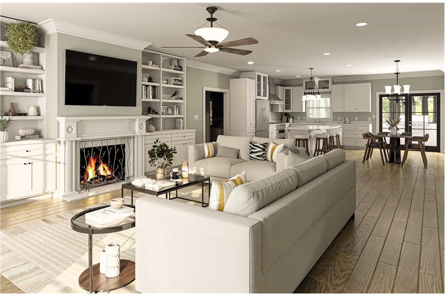 Great Room of this 5-Bedroom,2352 Sq Ft Plan -123-1145