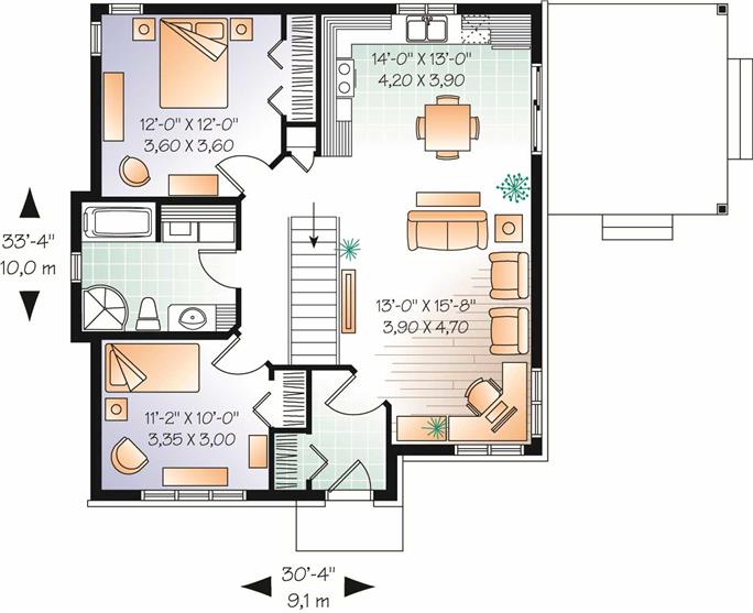 Small Homeplans - Home Design 3124