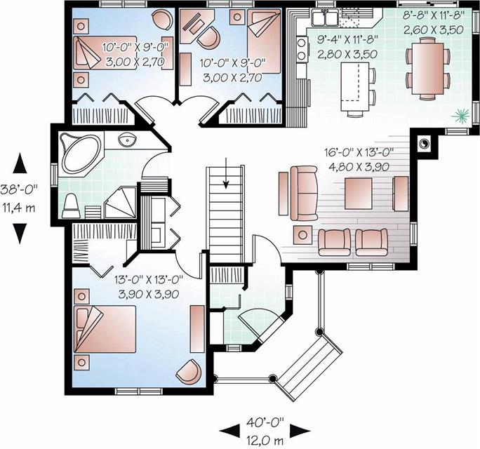 Small Country House Plans Home Design 3133