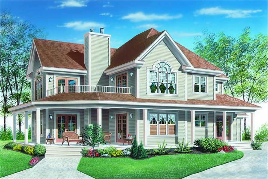 Country House Plan With 3 Bdrms 2300 Sq Ft Plan 126 1286 ThePlanCollection