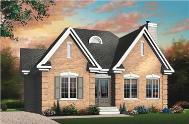 2-Bedroom, 1114 Sq Ft Bungalow Home Plan - 126-1479 - Main Exterior