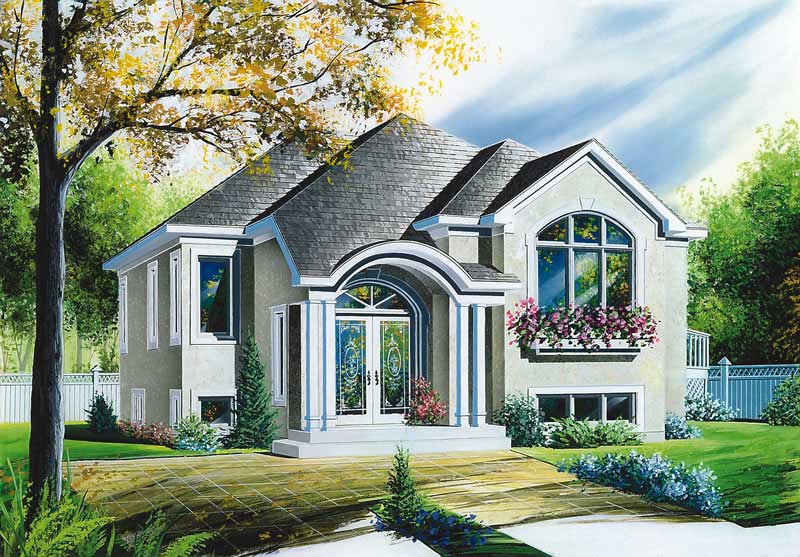 Small Bungalow European House Plans Home Design DD 2333 12402