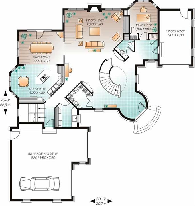 Traditional, European, Victorian House Plans - Home Design DD-3429 # 11420