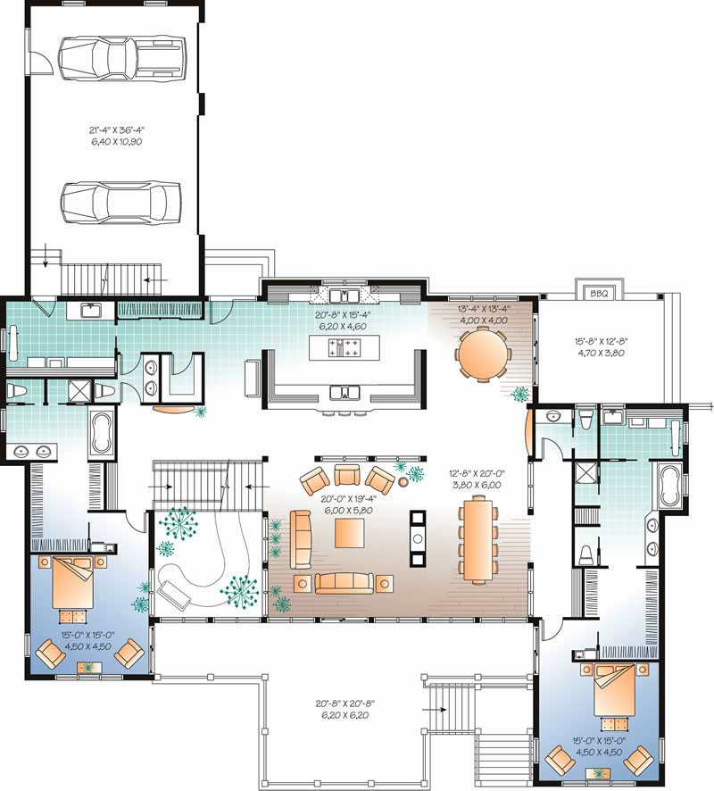 Beachfront House Plan 7 Bedrms 6 5 Baths 9028 Sq Ft 126 1795