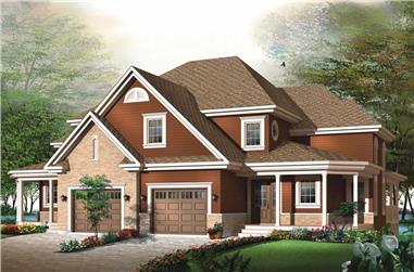 3-Bedroom, 3192 Sq Ft Craftsman Home Plan - 126-1809 - Main Exterior