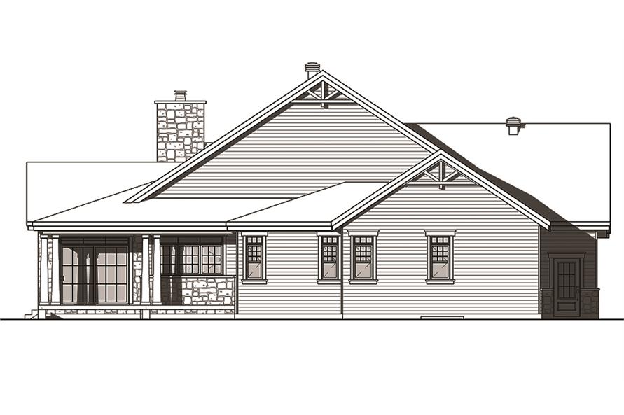 Front View of this 3-Bedroom, 2398 Sq Ft Plan - 126-1844