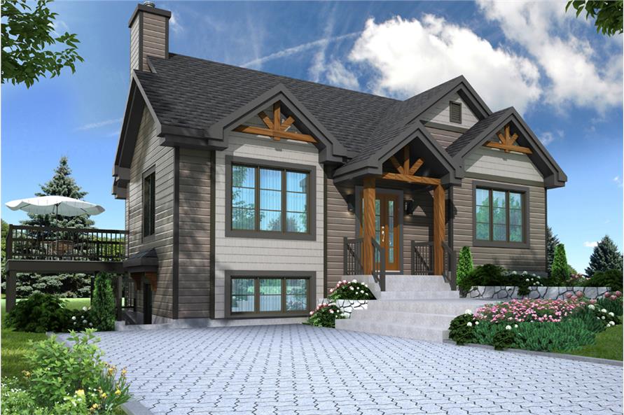 3-Bedroom, 2134 Sq Ft Country House Plan - 126-1895 - Front Exterior