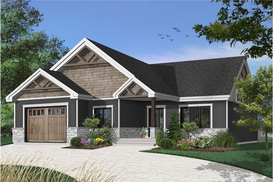 Craftsman House - 2 Bedrms, 2 Baths - 1504 Sq Ft - Plan #126-1921