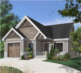 Craftsman House - 2 Bedrms, 2 Baths - 1504 Sq Ft - Plan #126-1921