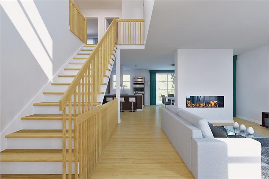 Laundry chute in upstairs hallway - Transitional - Hall