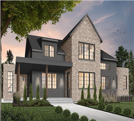 Contemporary Floor Plan - 4 Bedrms, 3.5 Baths - 2576 Sq Ft - #147-1050