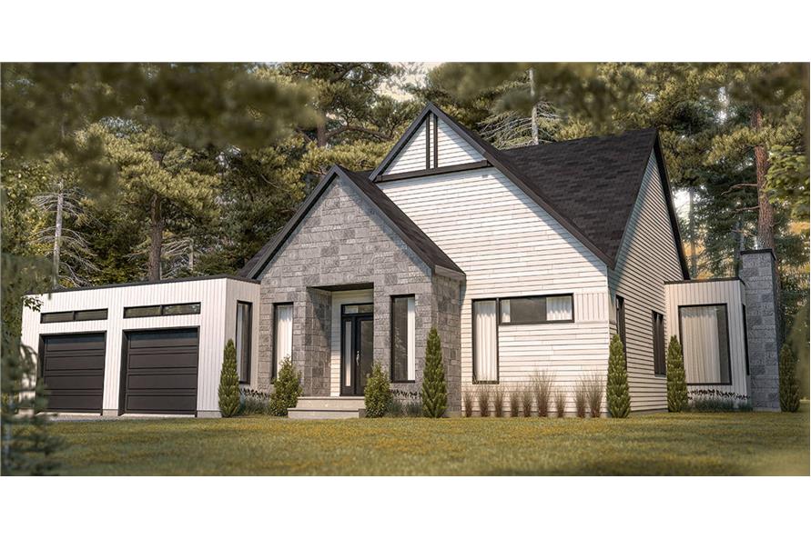 Front View of this 3-Bedroom, 1678 Sq Ft Plan - 126-1981