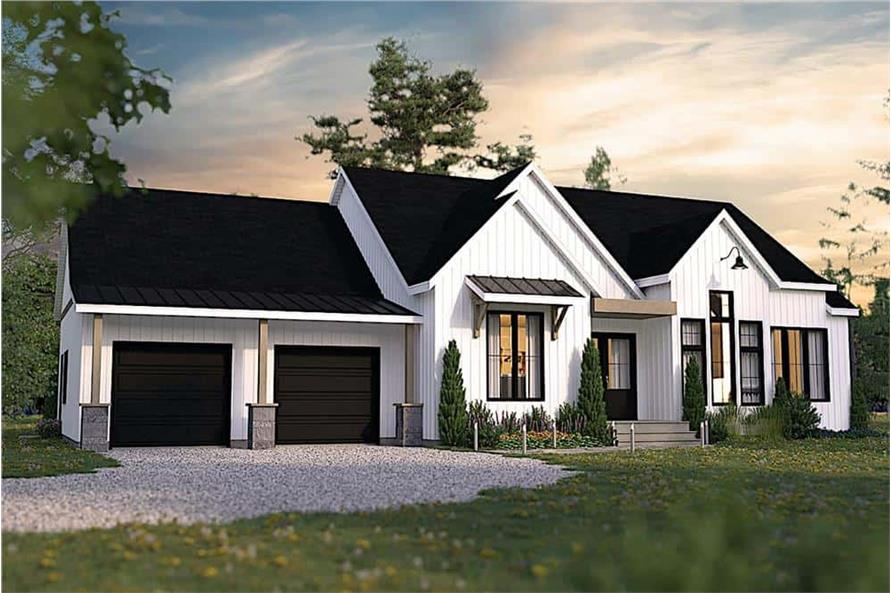 Left Side View of this 2-Bedroom, 1788 Sq Ft Plan - 126-1994