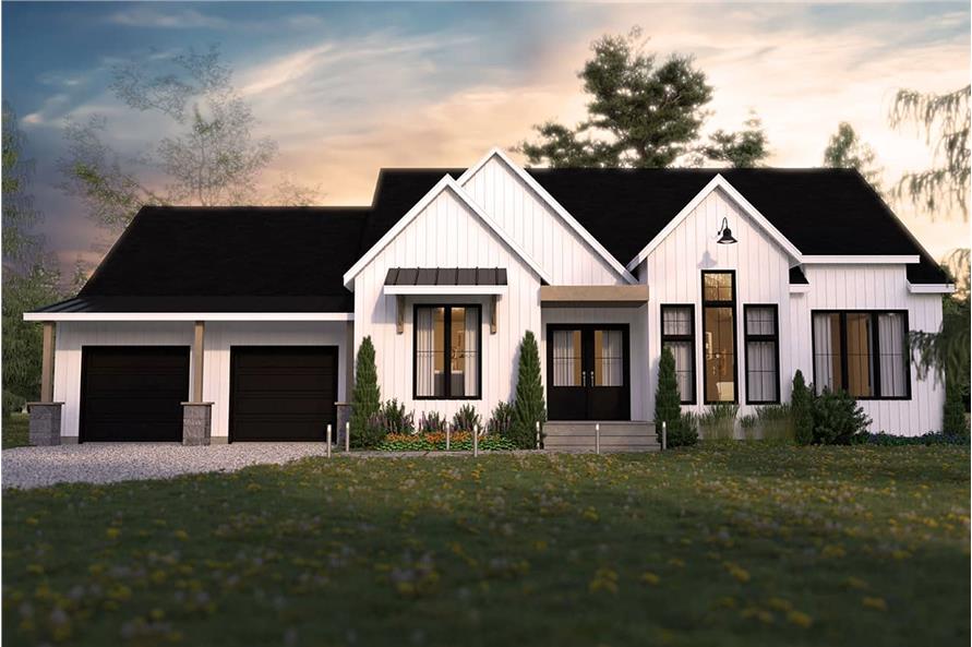 Front View of this 2-Bedroom, 1788 Sq Ft Plan - 126-1994