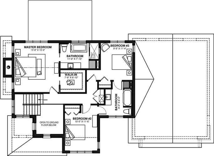 Farmhouse House Plan - 3 Bedrms, 2.5 Baths - 2383 Sq Ft - #126-1996