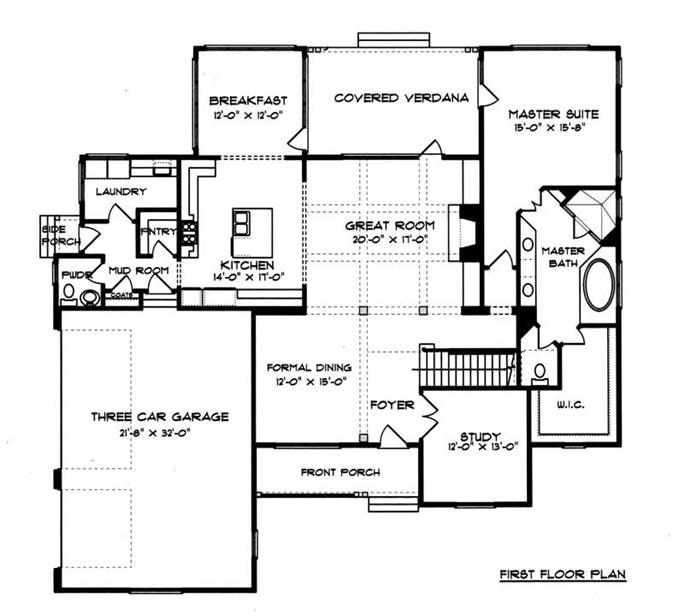 Craftsman Home Plan - 4 Bedrms, 4.5 Baths - 3682 Sq Ft - #127-1026