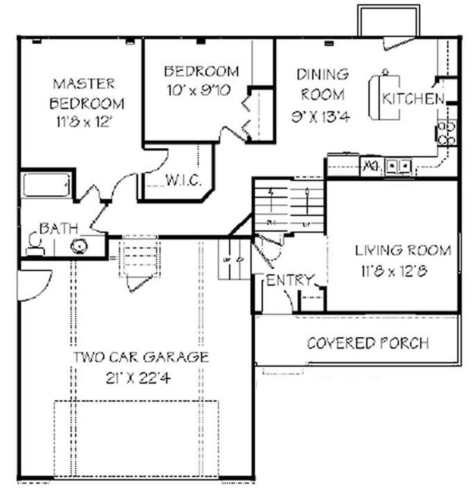 Country, Contemporary, Traditional House Plans - Home Design EDC-S1025A ...