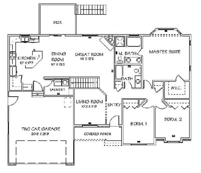 Contemporary, Ranch House Plans - Home Design EDC-R1680 # 6545