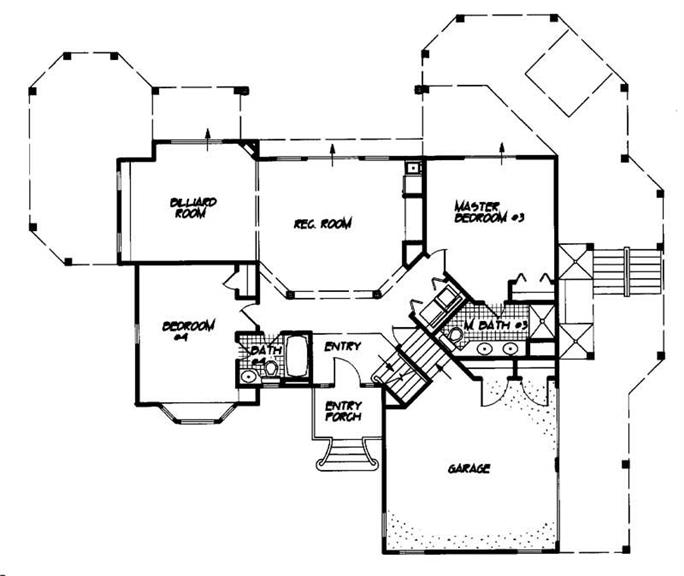 House Plan #130-1031 : 4 Bedroom, 3189 Sq Ft Coastal - California Style 