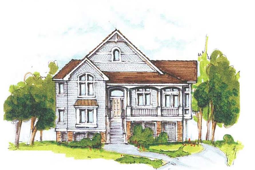 House Plan 130 1036 5 Bedroom 2446 Sq Ft Coastal California Style Home TPC FF 2446B