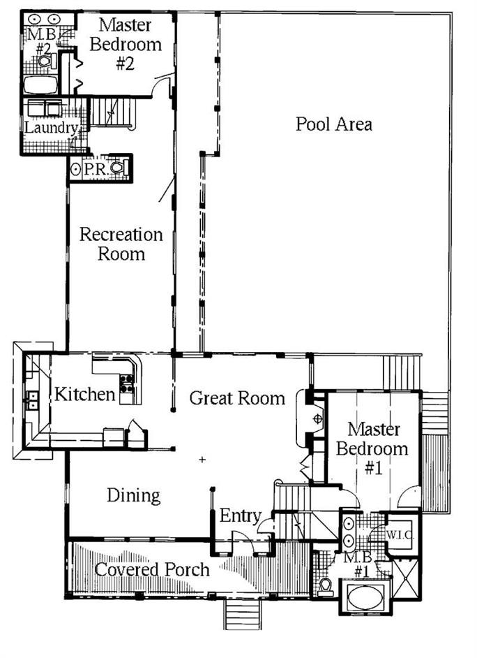 Coastal Bungalow Home With 5 Bedrooms 3423 Sq Ft House Plan 130 1071 Tpc