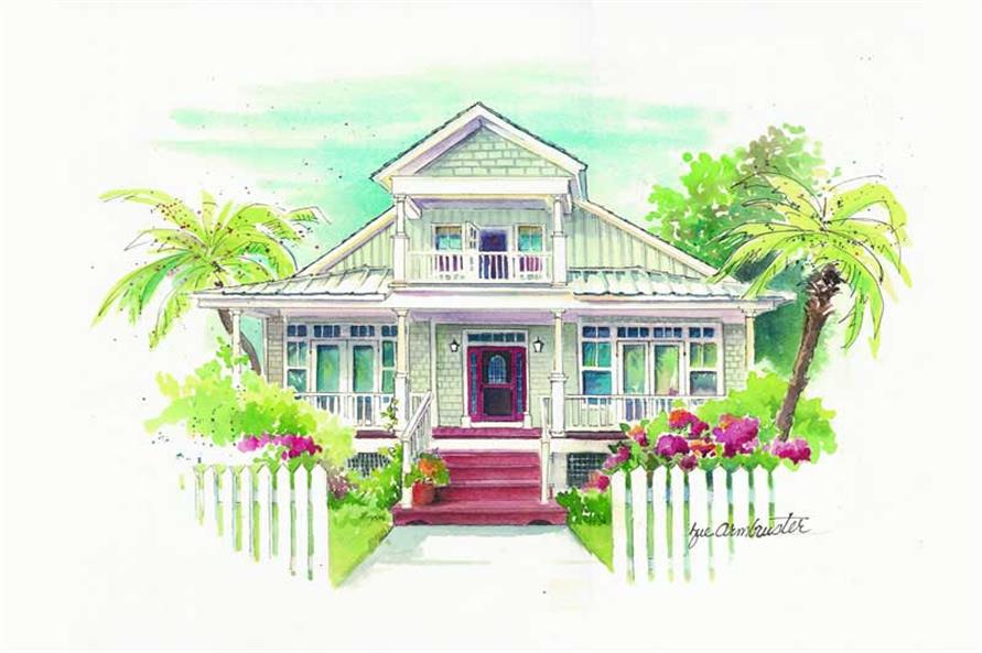 Beachfront Coastal Bungalow House Plans Home Design Sea Shack 16909