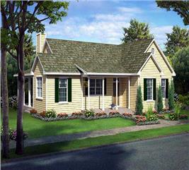 Bungalow House Plans - Home Design GAR-24242 # 19923