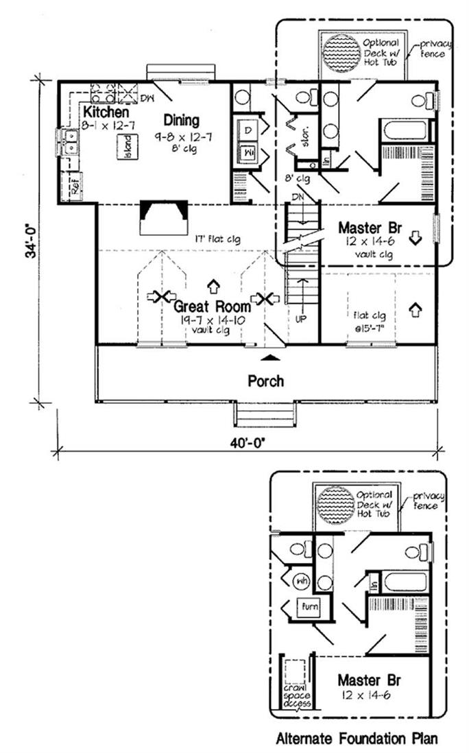 Country, Cape Cod House Plans - Home Design GAR-34603 # 20166