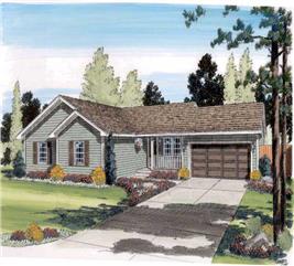 Ranch House Plan - 3 Bedrms, 1.5 Baths Baths - 1692 Sq Ft - #145-1290