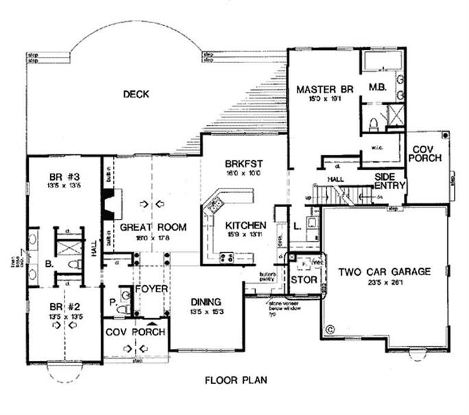 European House Plans - Home Design GAR-24950 # 20120