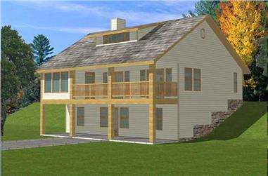 3-Bedroom, 2338 Sq Ft Country Home Plan - 132-1286 - Main Exterior